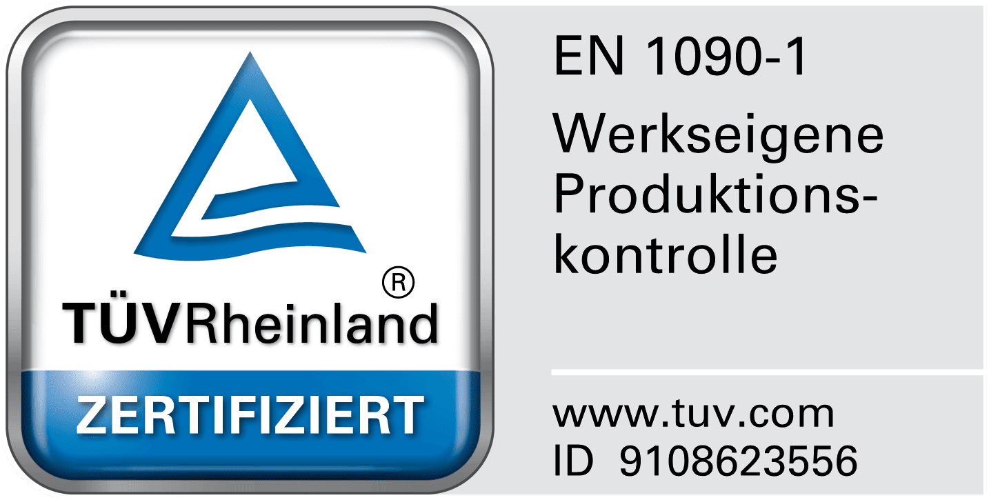 TÜV Rheinland zertifiziert EN 1090-1
